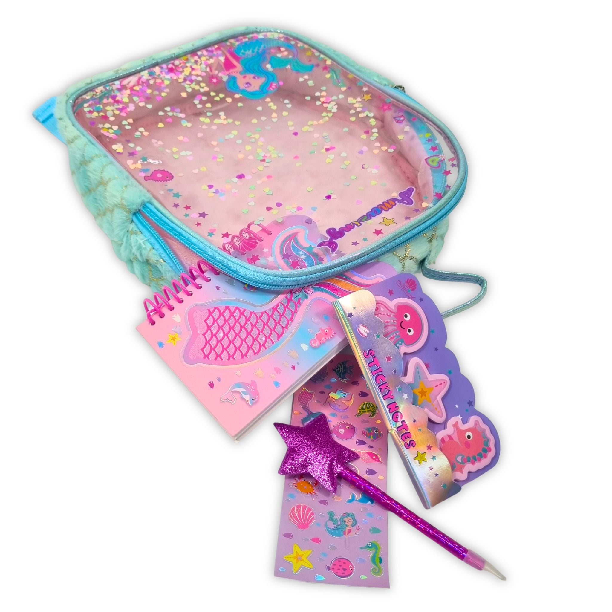 Creative Fun Backpack Mermaid Stationery Set