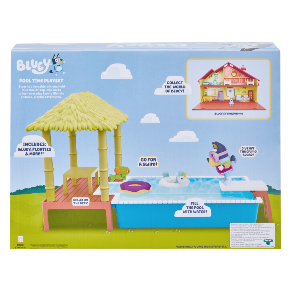 Bluey Pool Time Fun Playset