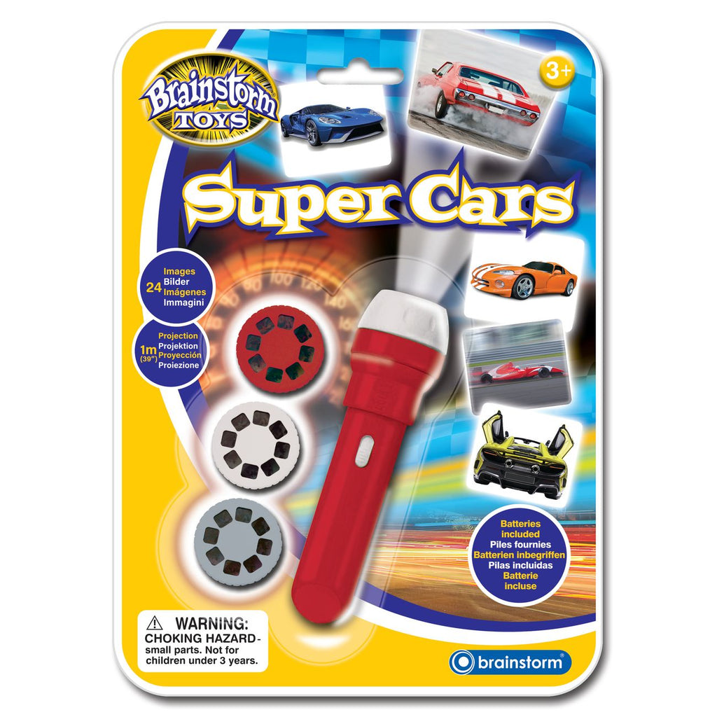 BRAINSTORM TOYS SUPER CARS TORCH & PROJECTOR