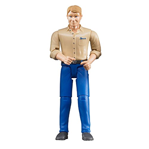 Bruder Man With Light Skin/Blue Jeans Figurine - Toyworld Australia