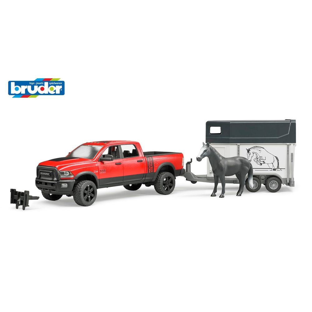 Bruder Ram Power Wagon With Horse Float - Toyworld Australia