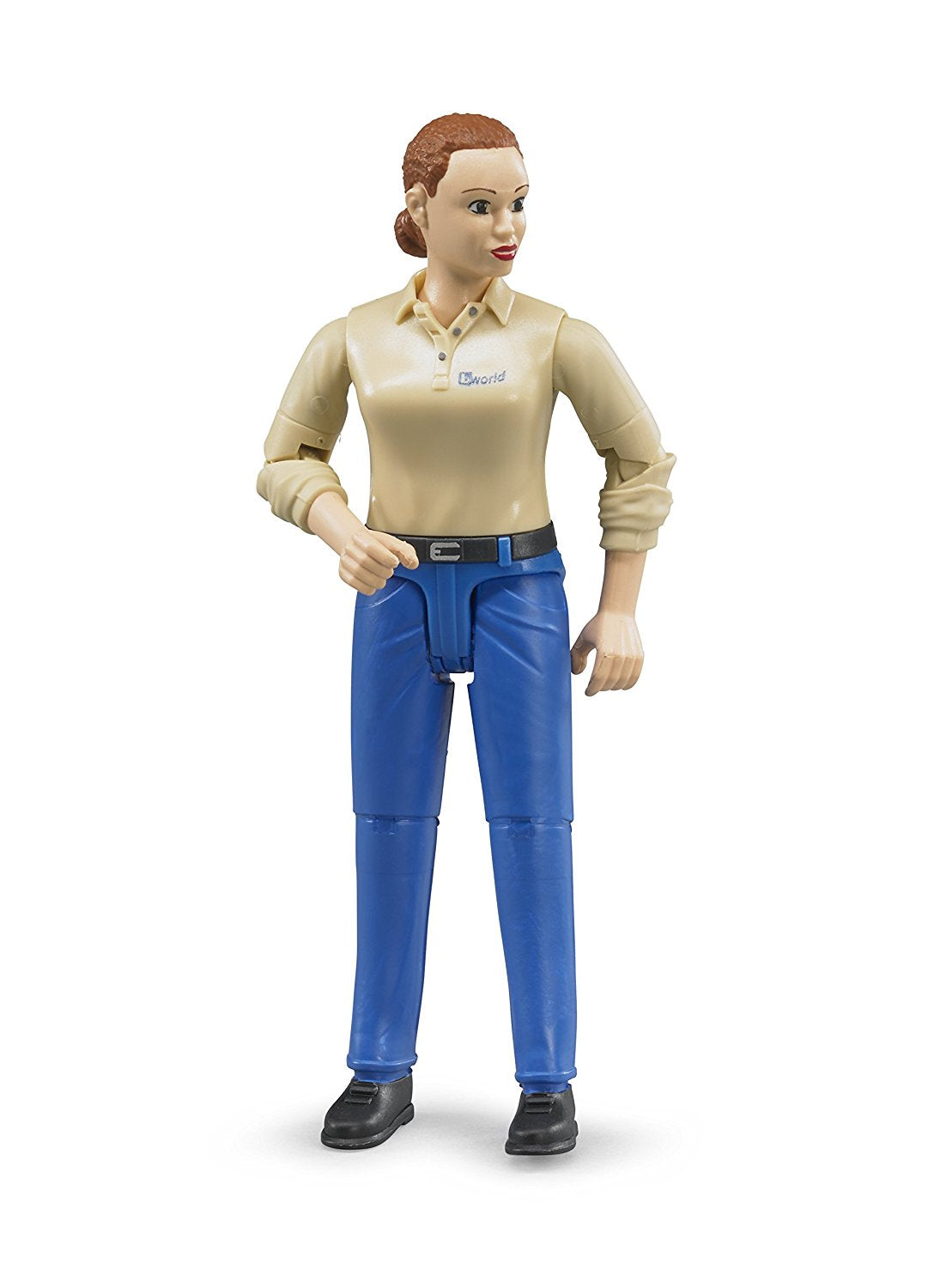 Bruder Woman Light Skin Blue Jeans Figurine - Toyworld Australia