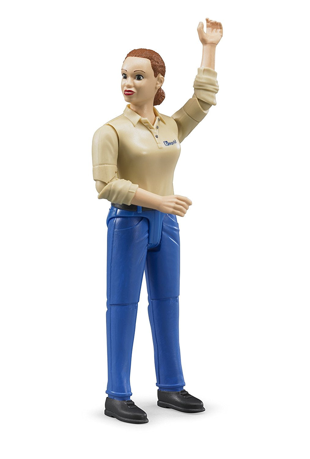 Bruder Woman Light Skin Blue Jeans Figurine - Toyworld Australia