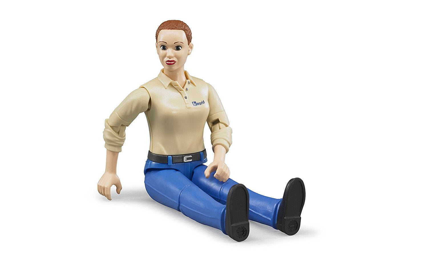 Bruder Woman Light Skin Blue Jeans Figurine - Toyworld Australia