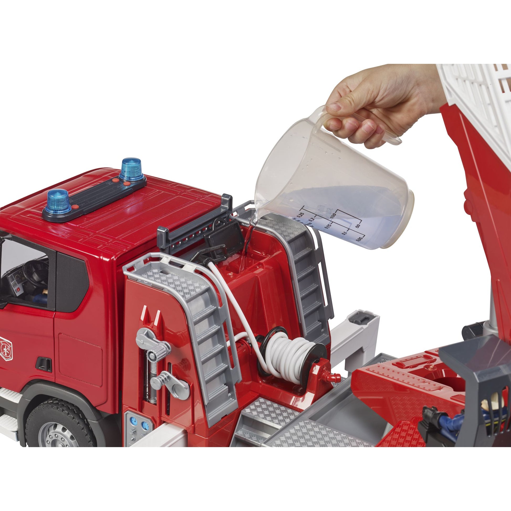 Bruder 1:16 Emergency Scania Super 560R Fire Engine Slewing