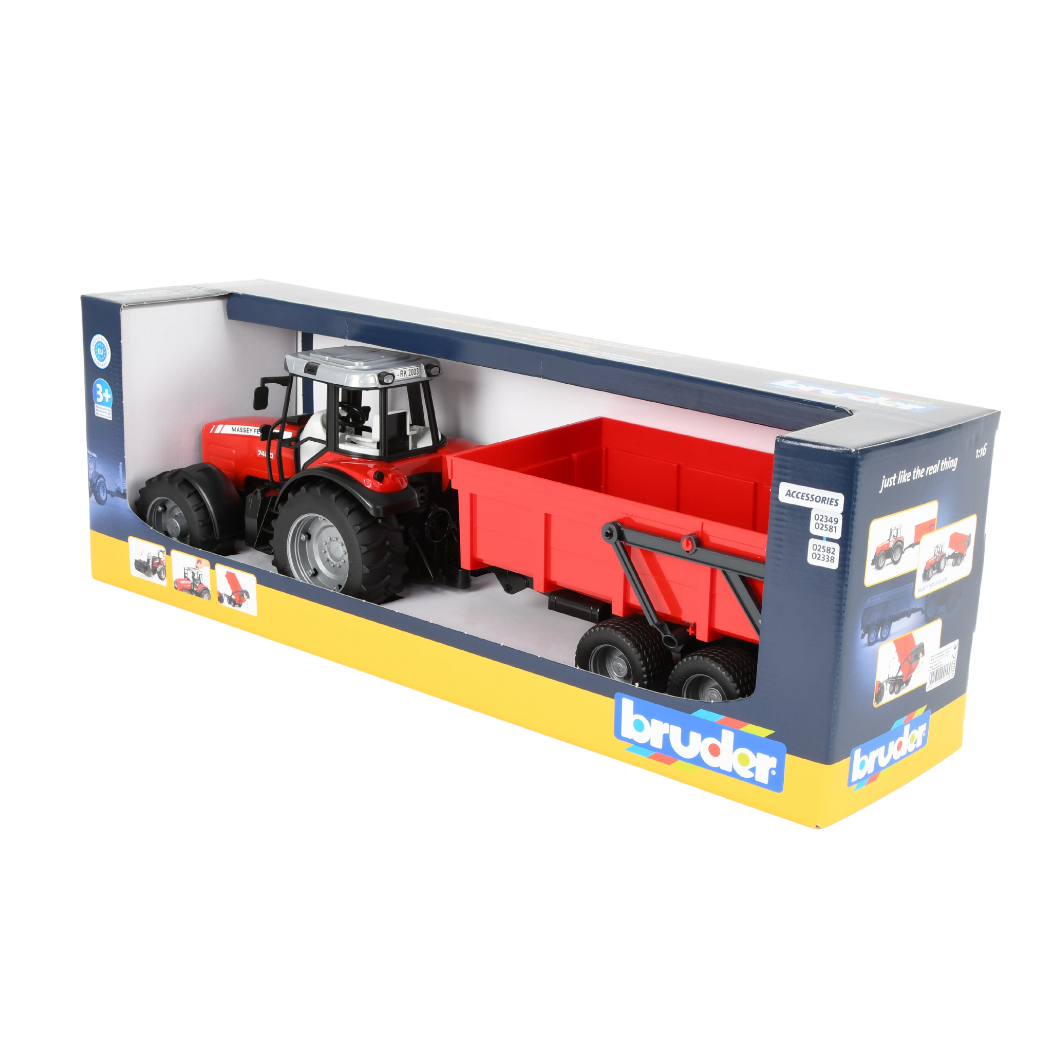 Bruder Massey Ferguson Tractor With Trailer