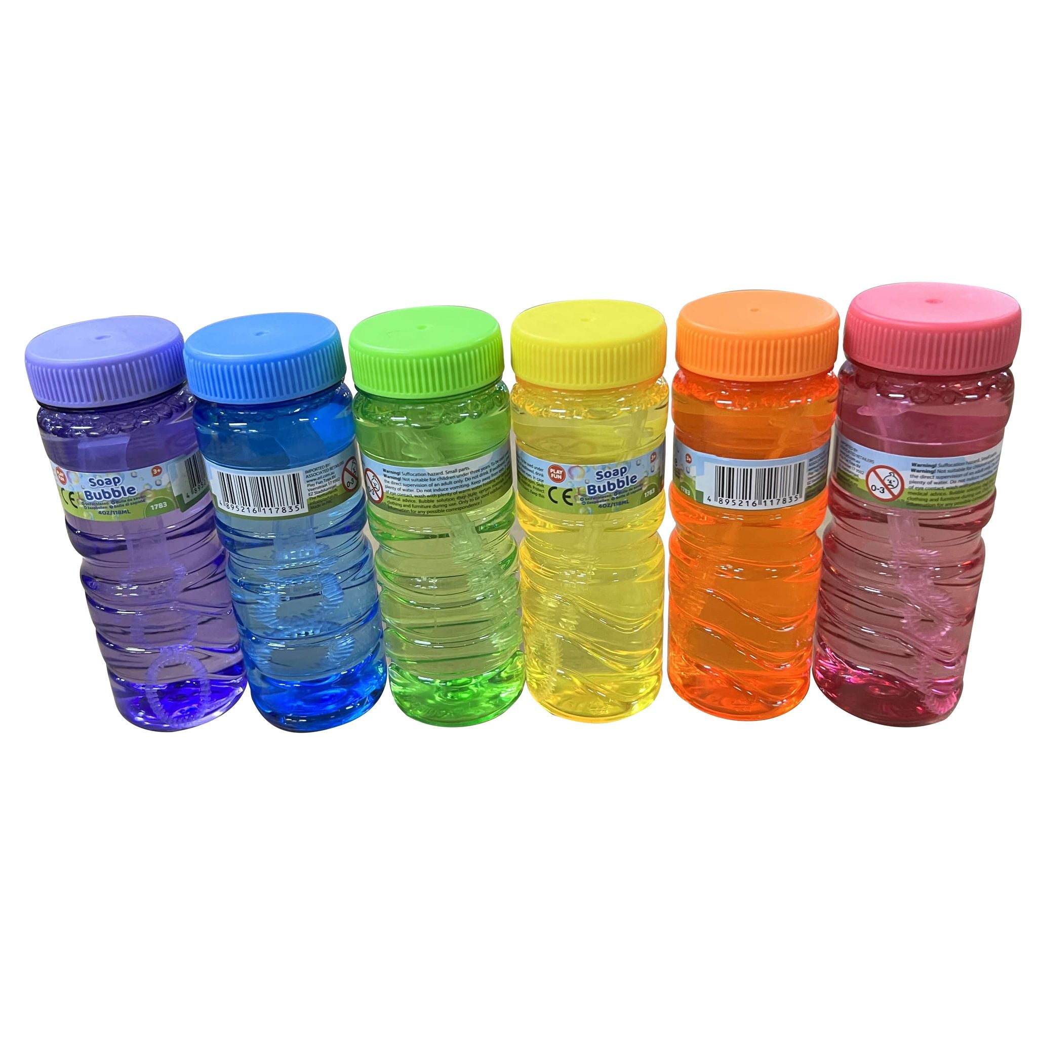 Playfun Bubble Solution 4oz Refill Assorted Styles