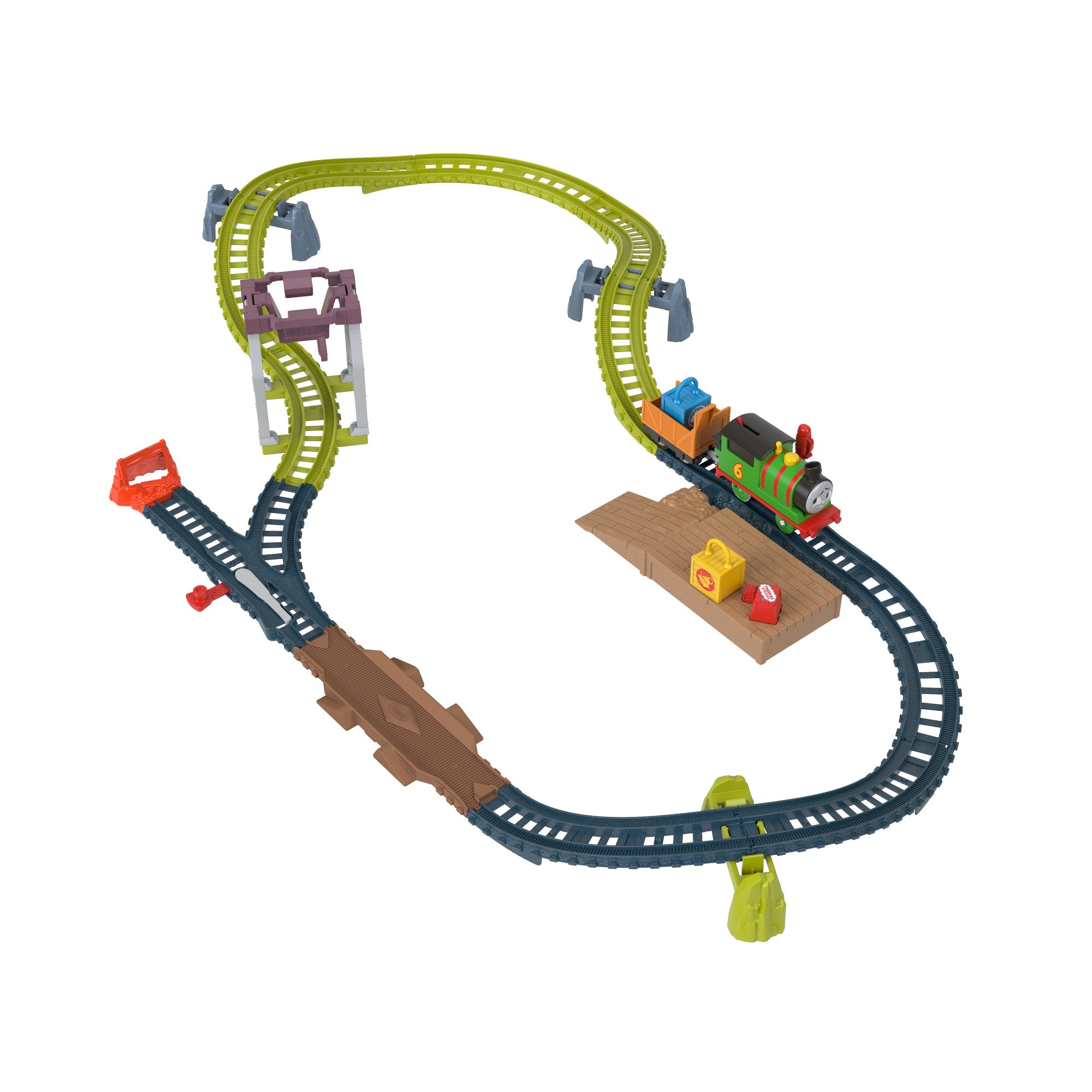 Fisher-Price Thomas & Friends Motorized Track Set Percy's Package Roundup - Toyworld Australia