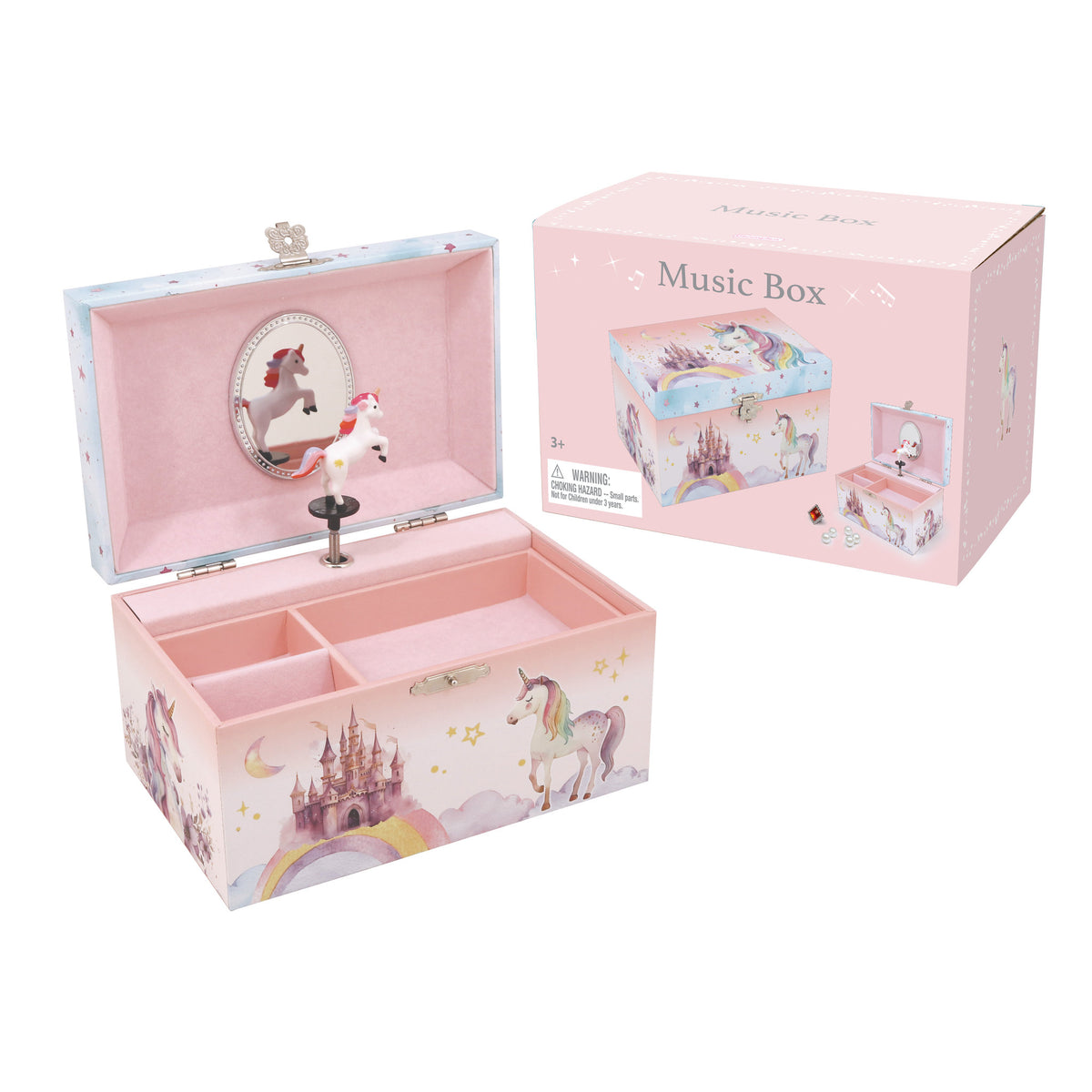 Unicorn Castle Music Box