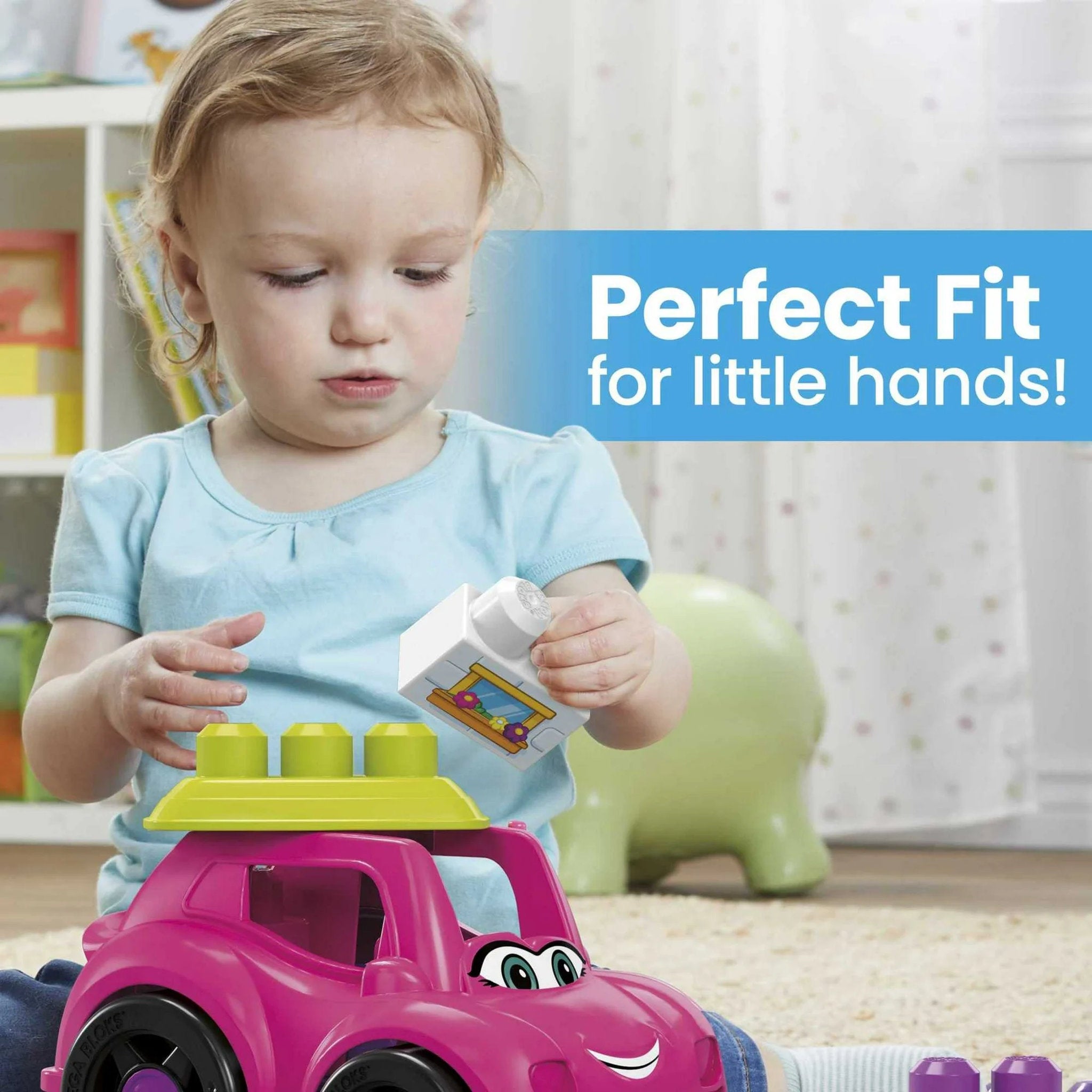 Fisher-Price MEGA Bloks First Builders Lil Vehicles Block Buddies Catie Convertible