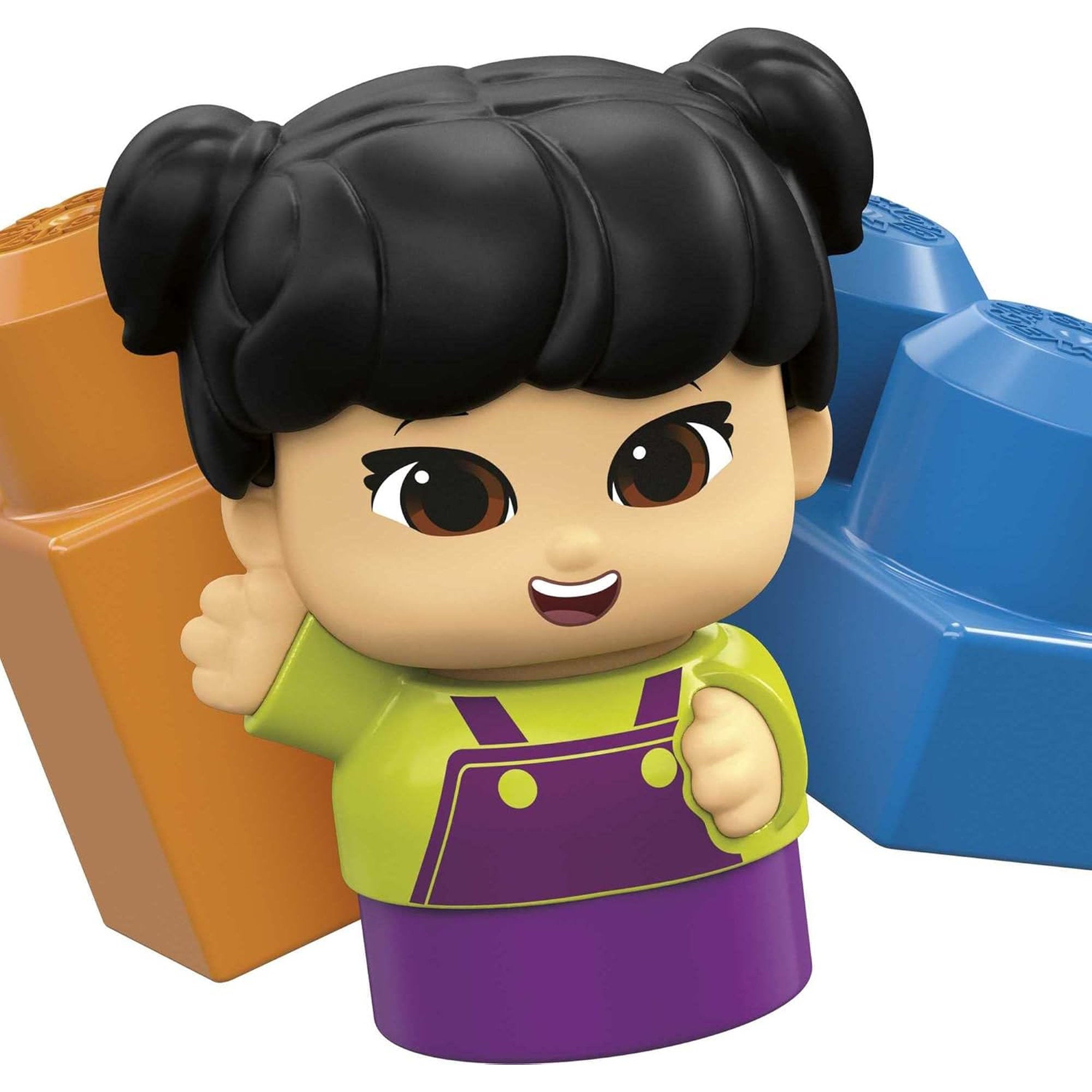 Fisher-Price MEGA Bloks First Builders Lil Vehicles Block Buddies Raphy Recycling Truck