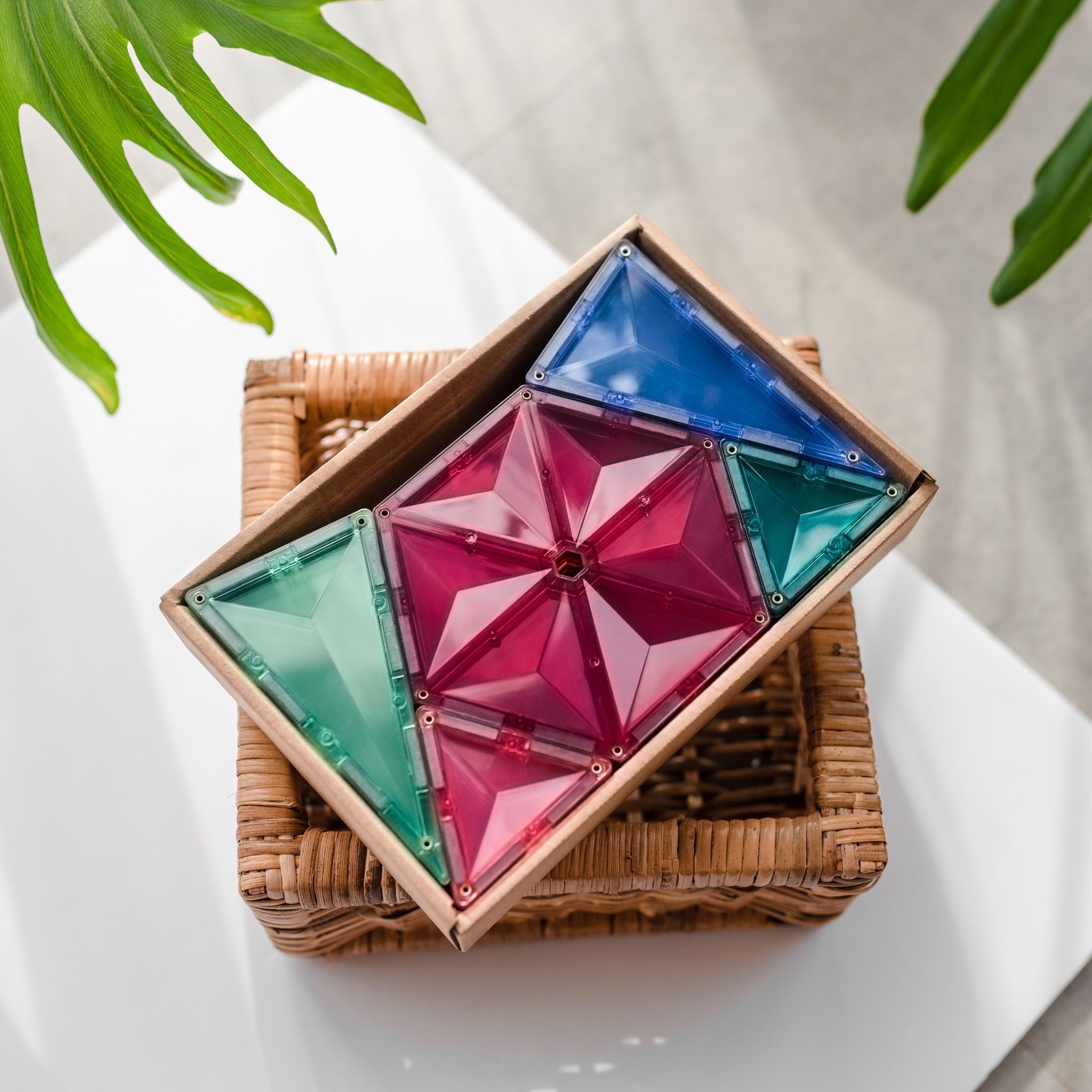 CONNETIX Magnetic Tiles 40 Piece Pastel Geometry Pack