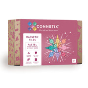 CONNETIX Magnetic Tiles 40 Piece Pastel Geometry Pack