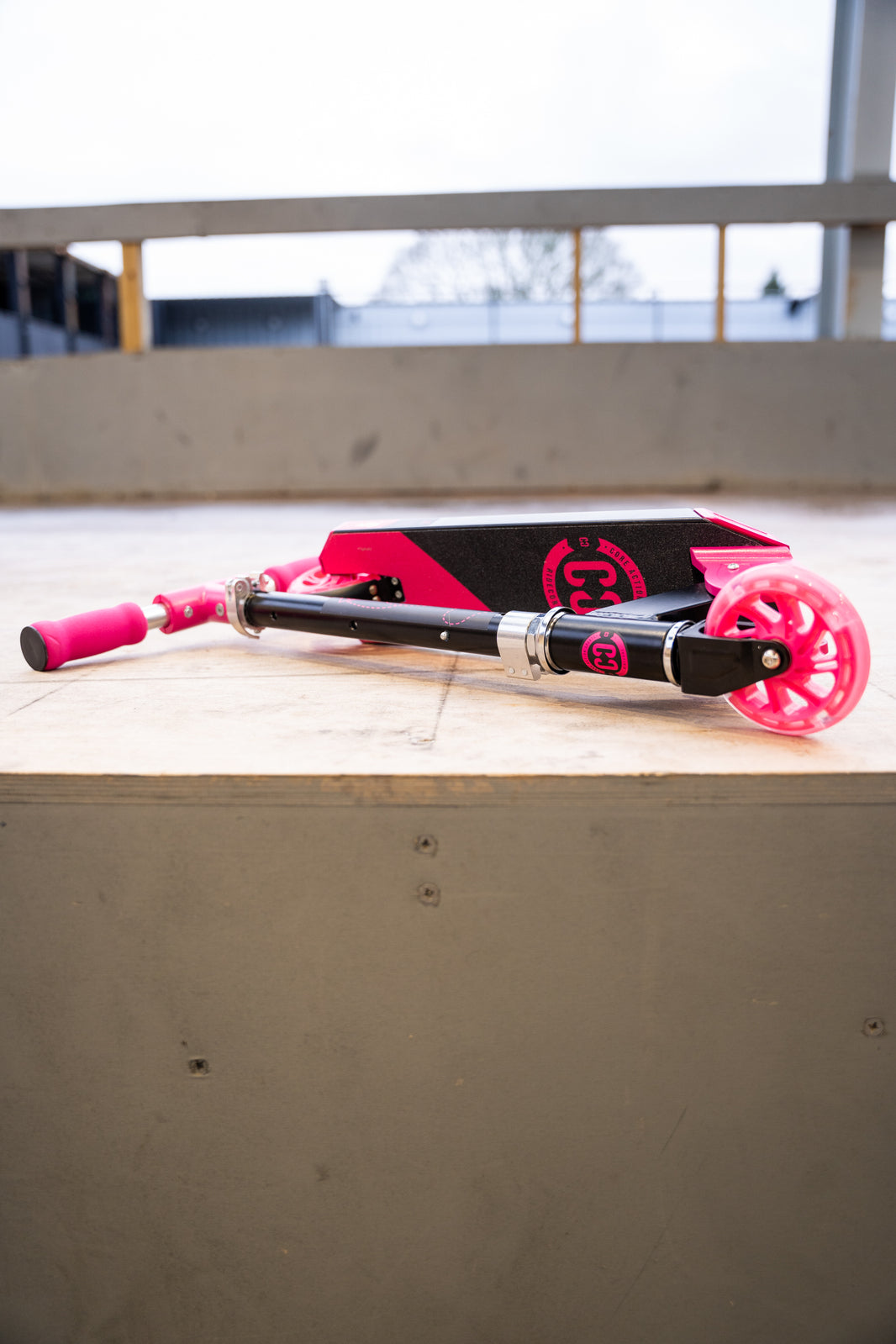 CORE Kids Foldy Scooter - Pink With Led Wheels