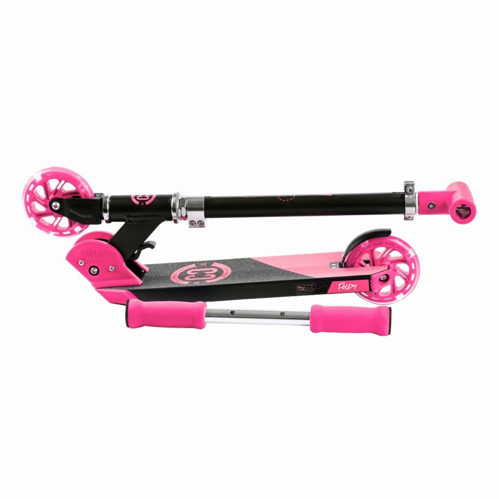 CORE Kids Foldy Scooter - Pink With Led Wheels