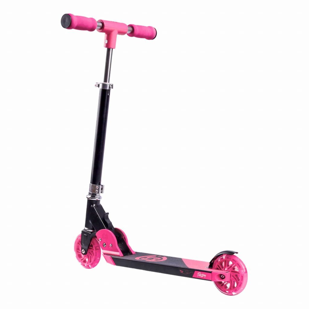 CORE Kids Foldy Scooter - Pink With Led Wheels
