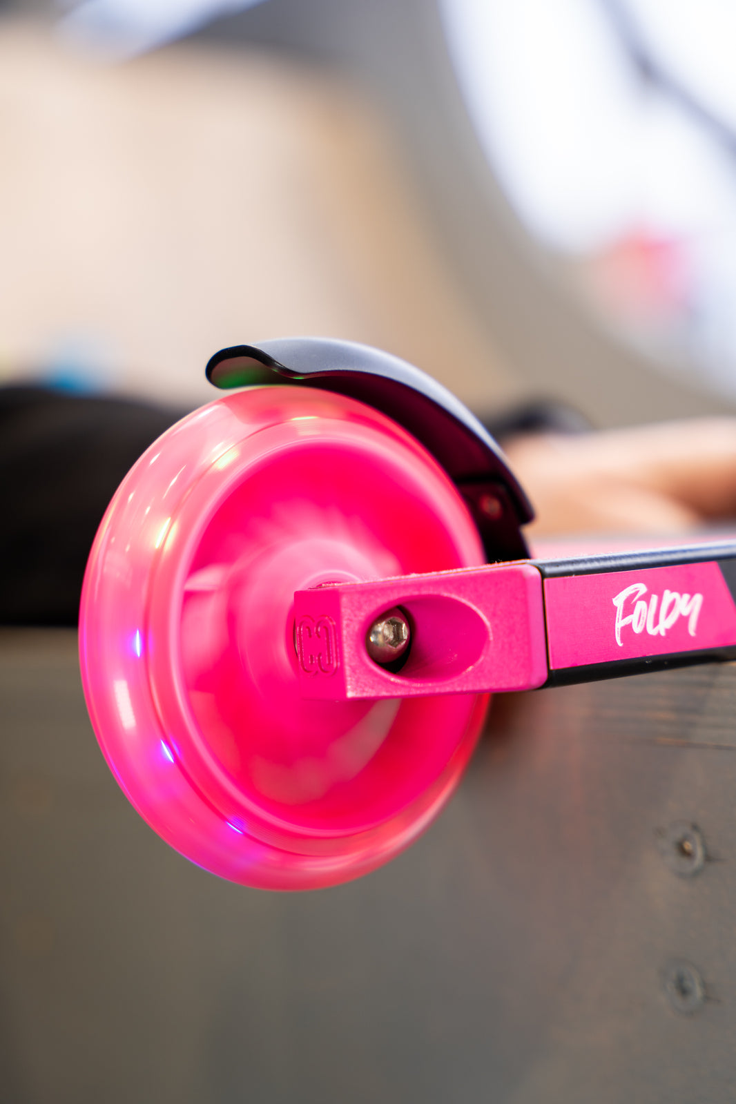 CORE Kids Foldy Scooter - Pink With Led Wheels