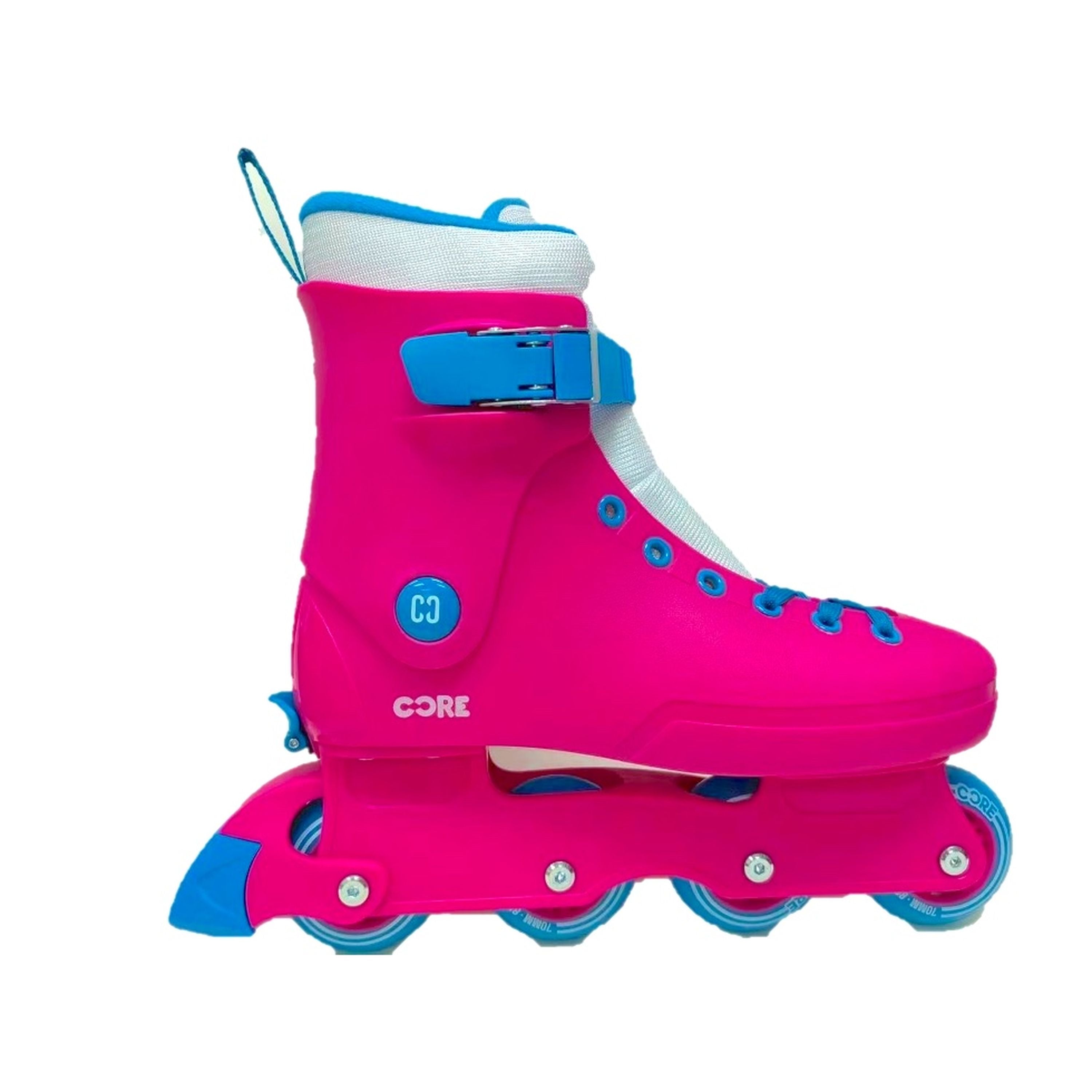 CORE Kids Retro Adjustable Inline Skates Size UK2-5/AU4-7 - Pink