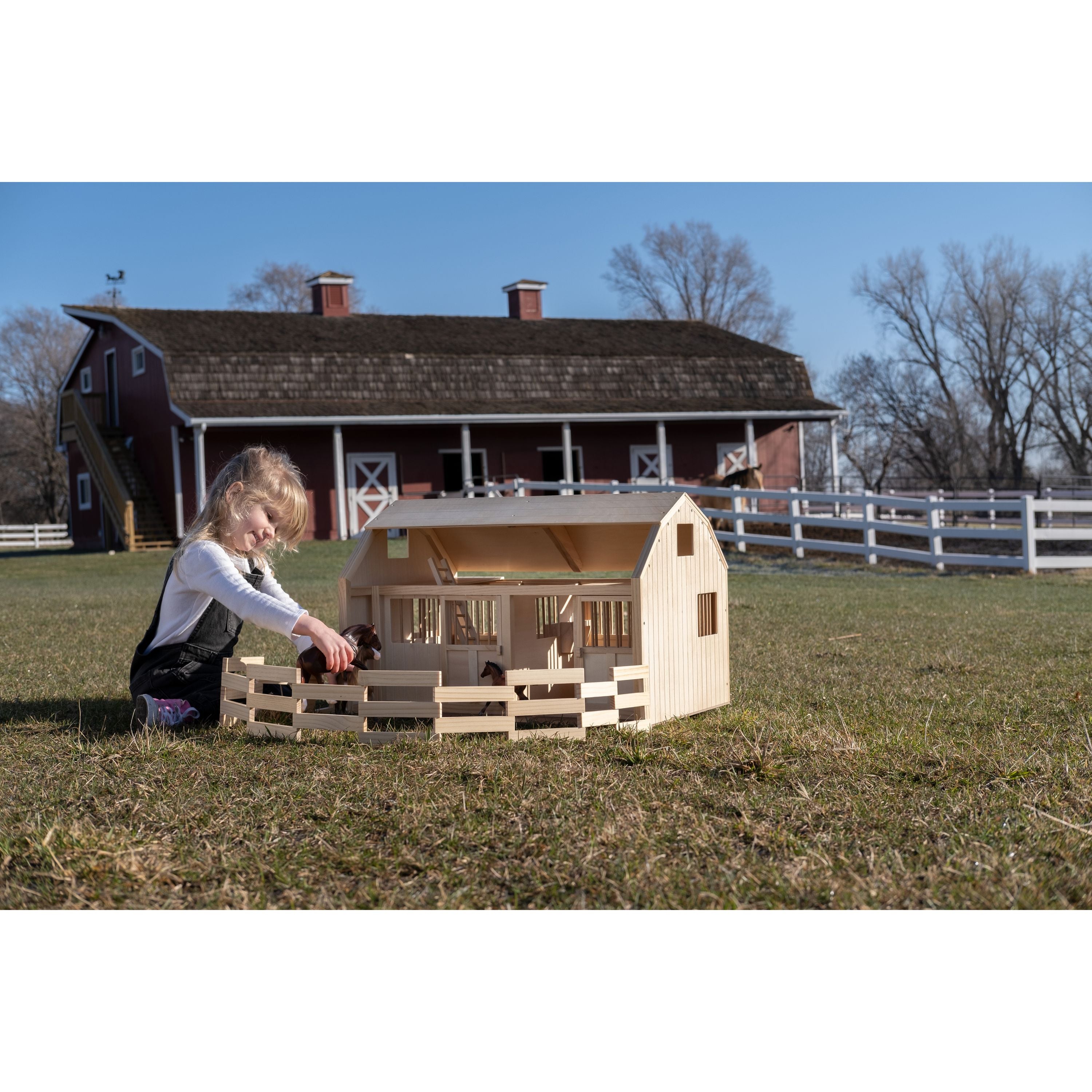 TOMY Countryside Wooden Stable & Barn Set