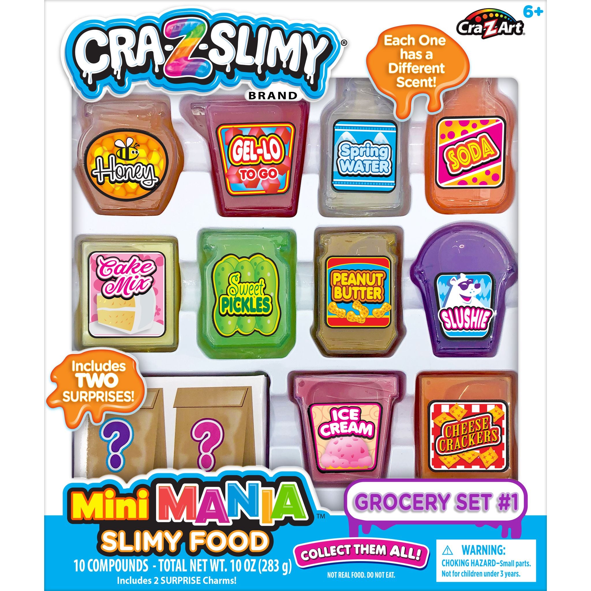 Cra-Z-Slimy Mini Mania Slimy Food Grocery Set 1