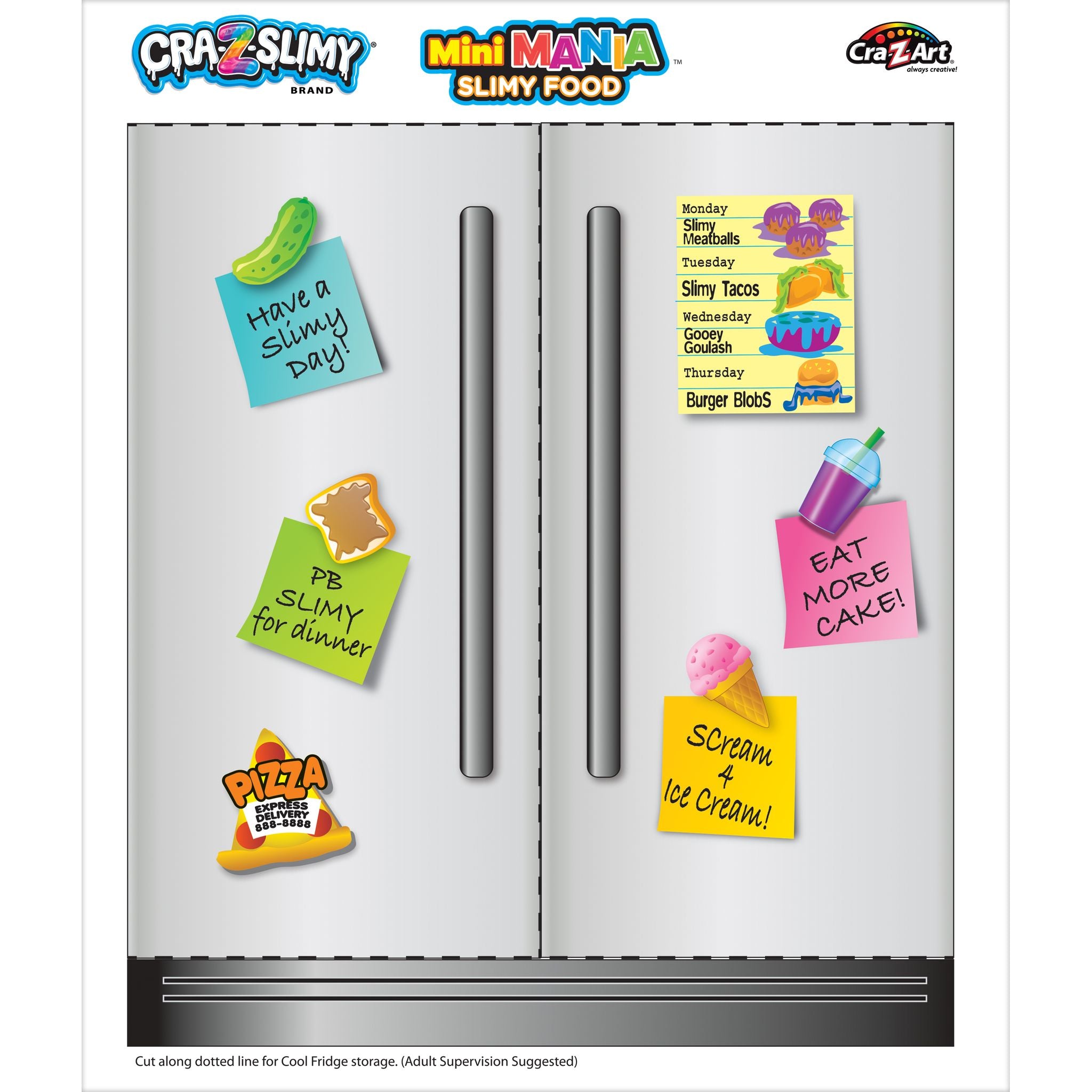 Cra-Z-Slimy Mini Mania Slimy Food Grocery Set 1