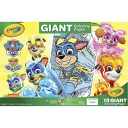 Crayola PAW Patrol Mighty Pups Charged Up Giant Colouring Pages