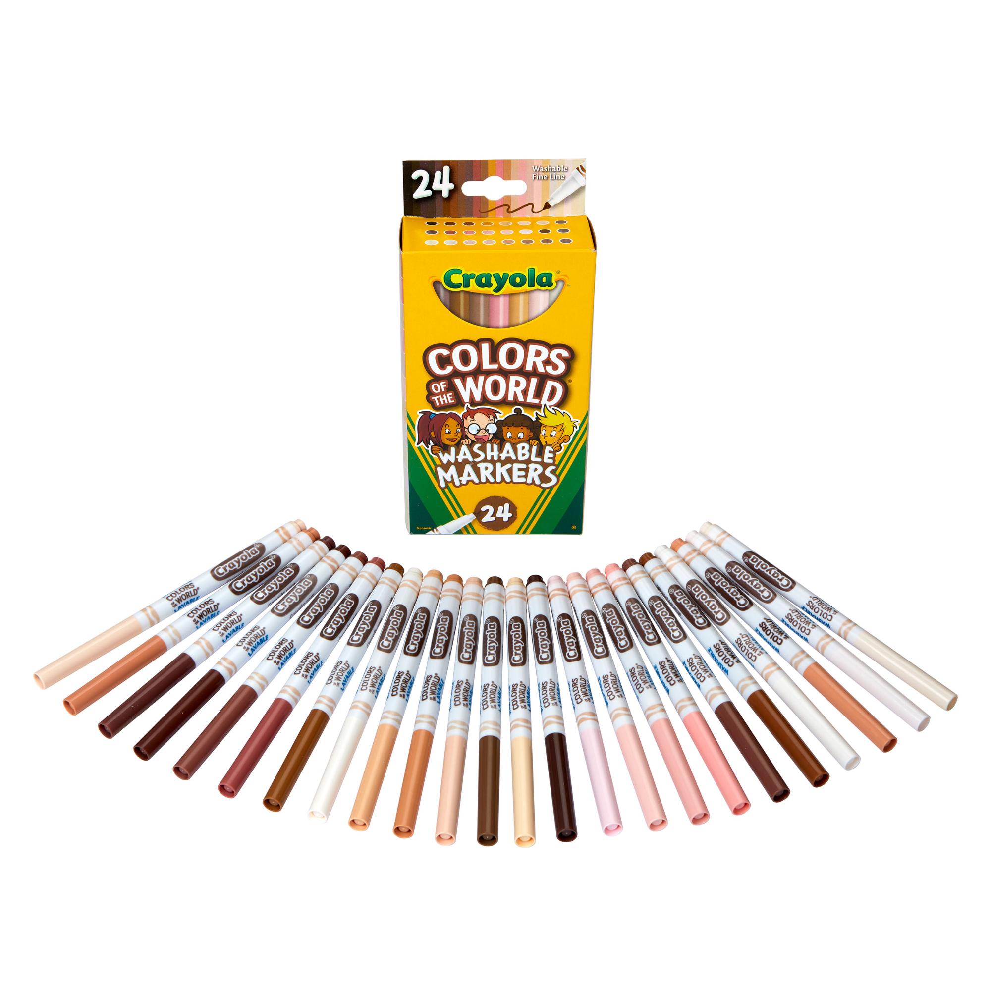 Crayola Colours Of The World Washable Markers 24 Pack