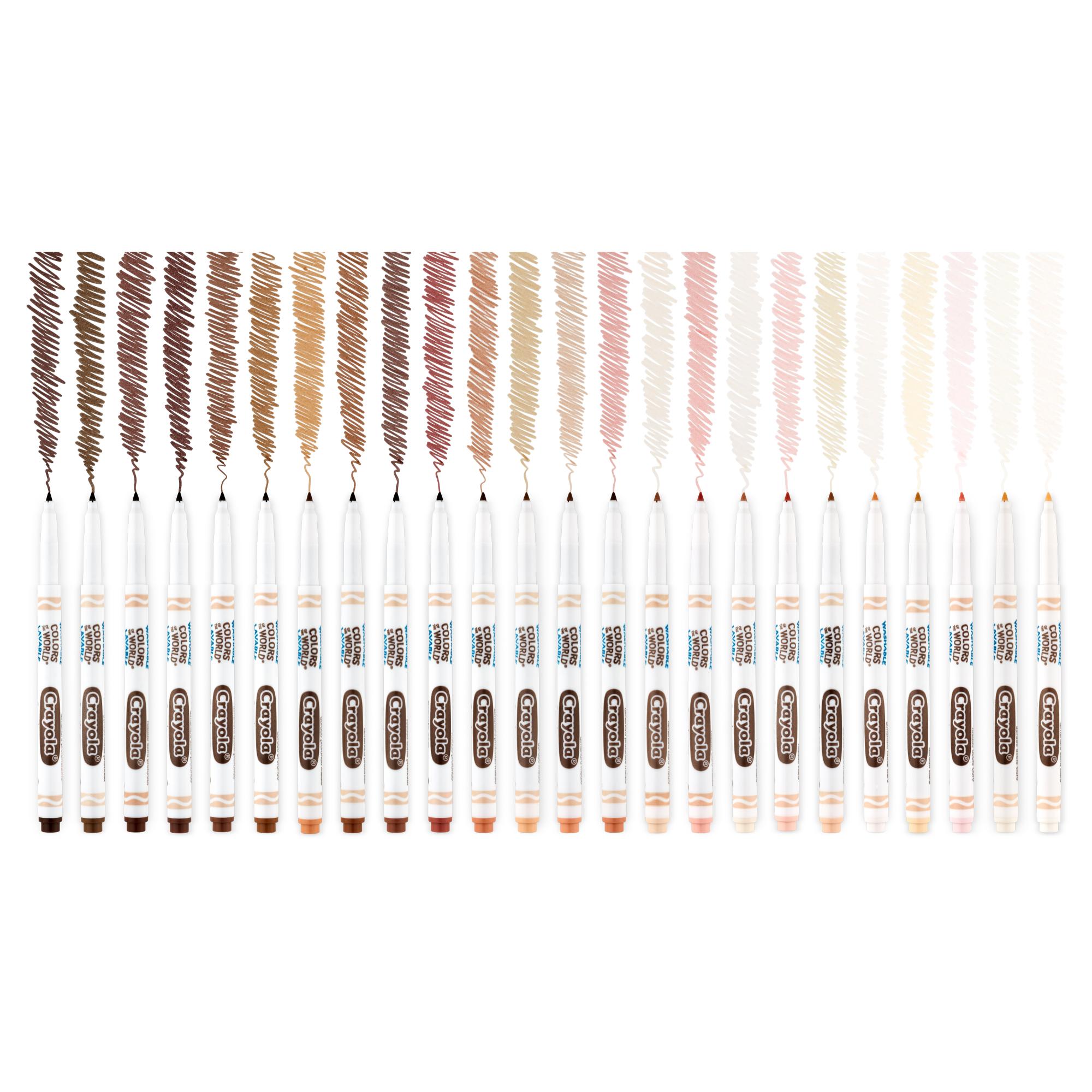 Crayola Colours Of The World Washable Markers 24 Pack