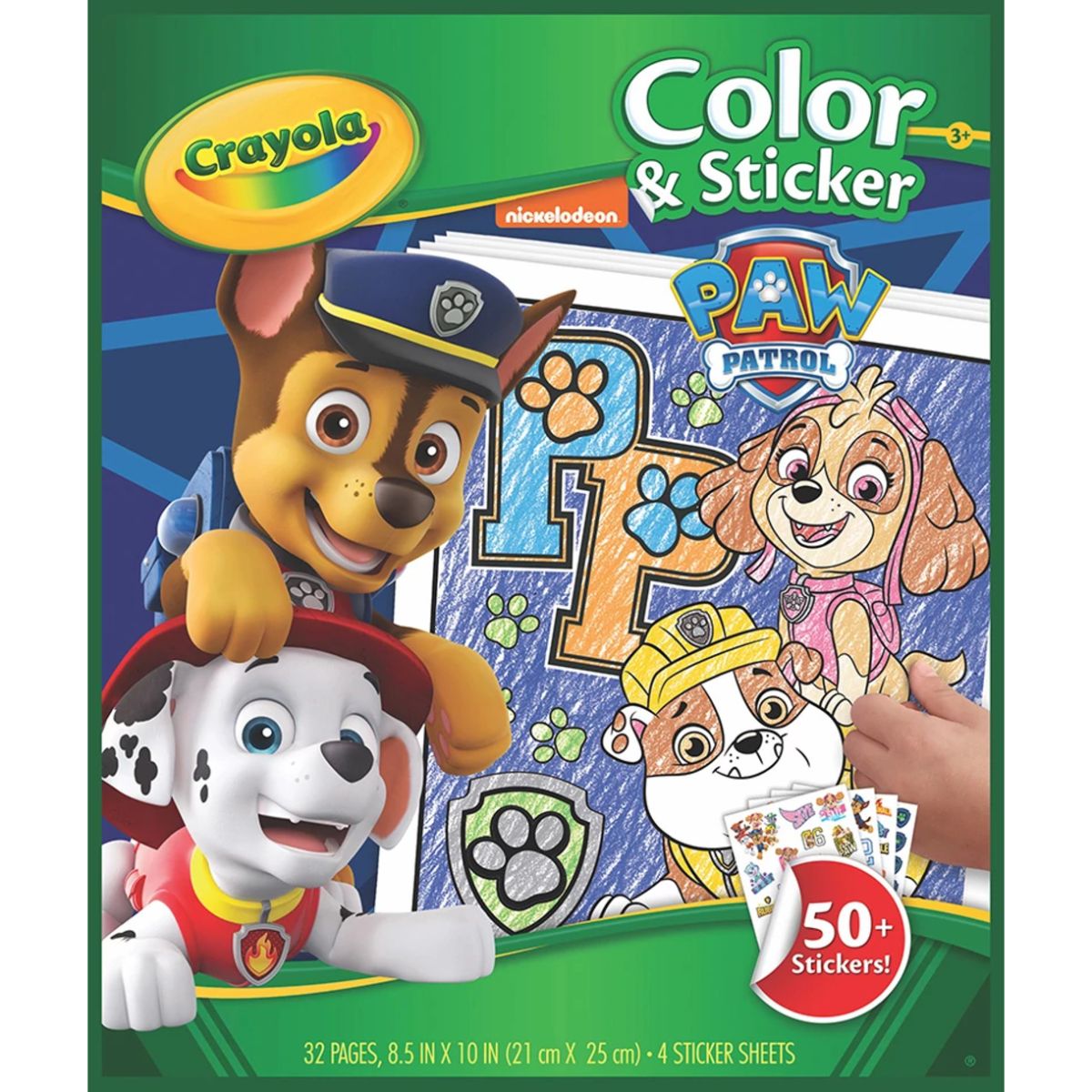 Crayola PAW Patrol Colour & Sticker Book