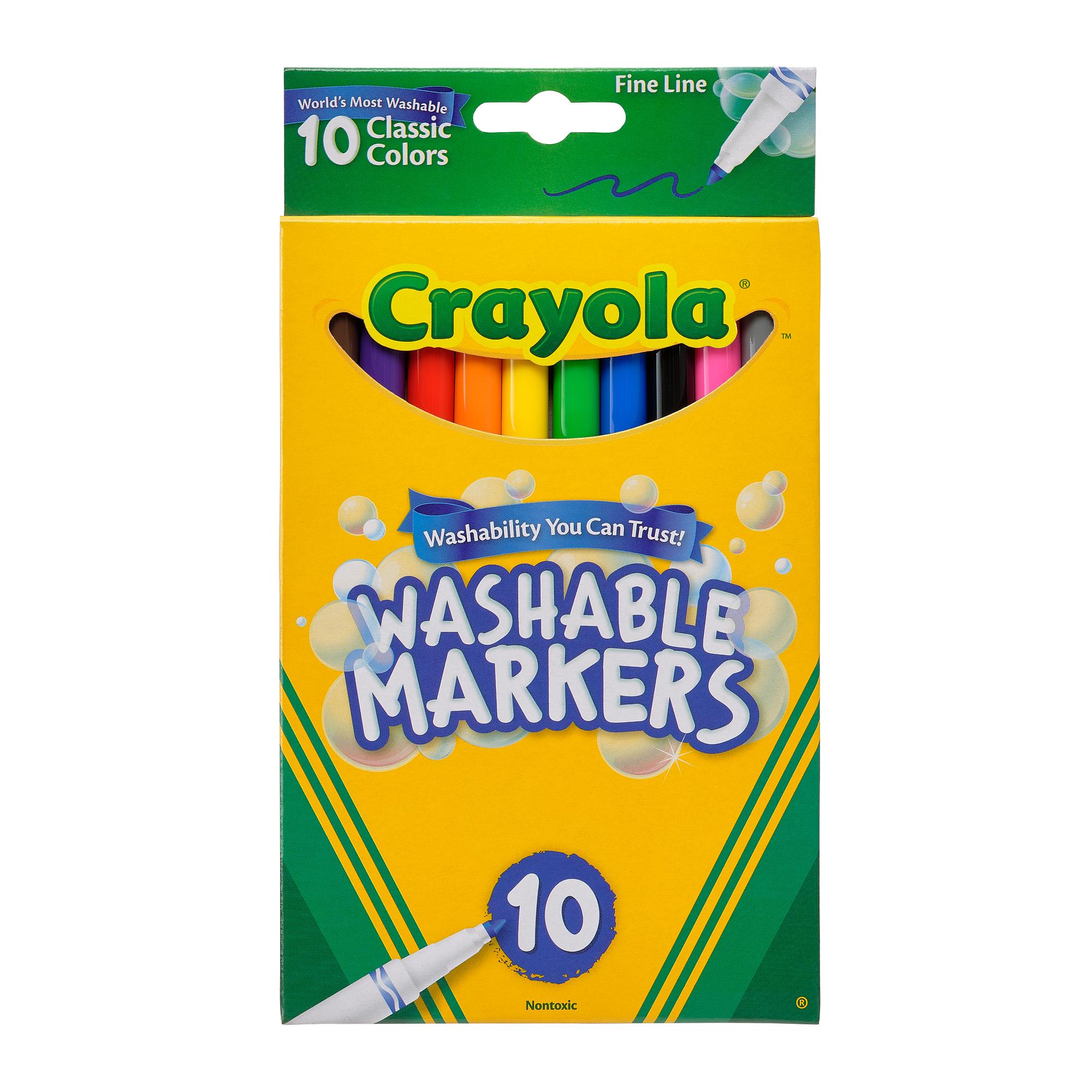 Crayola Ultra-Clean Washable Fine Line Marker 10 Pack