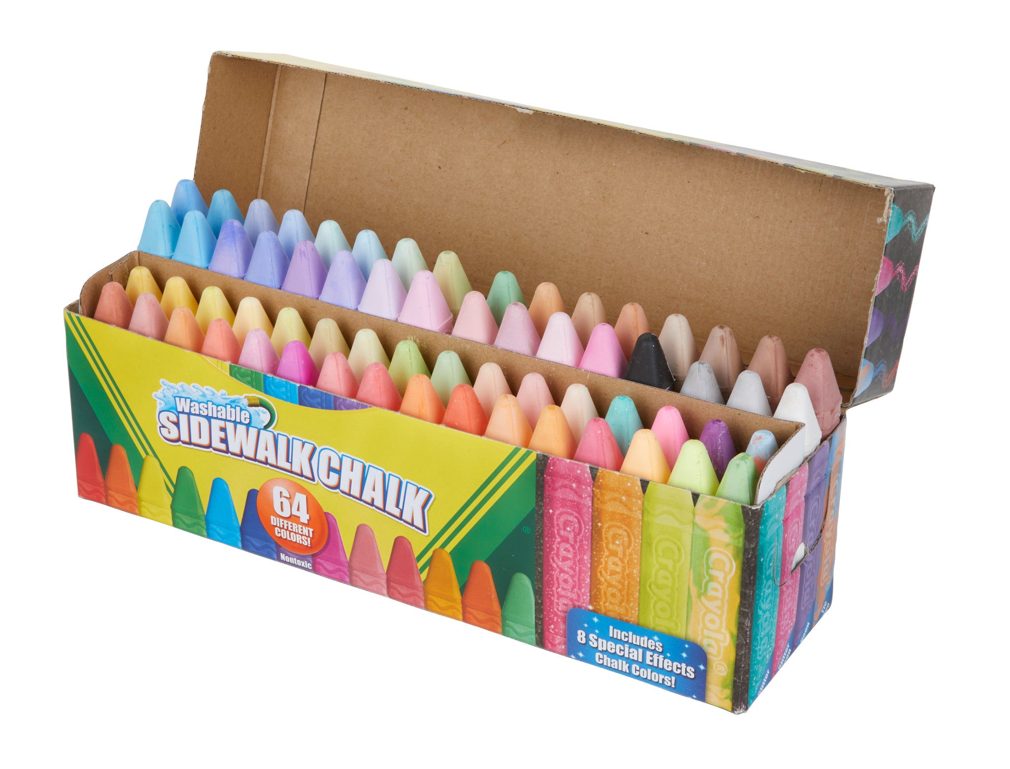 Crayola Washable Sidewalk Chalk 64 Different Colours
