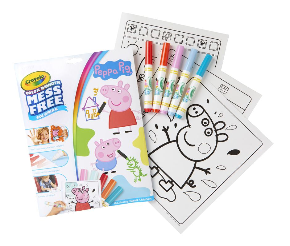 Crayola Colour Wonder Mess Free Colouring Peppa Pig