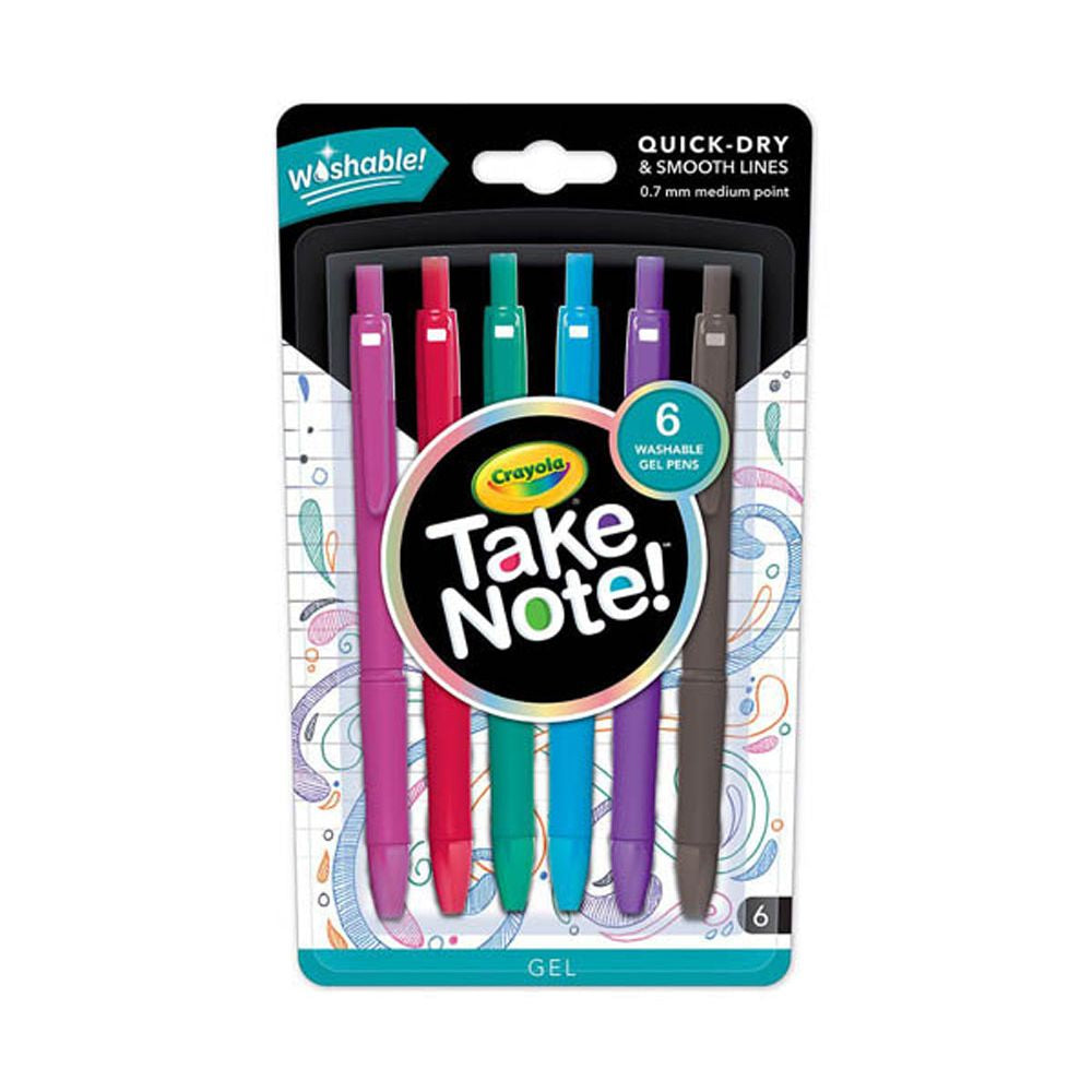 Crayola Take Note 6 Washable Markers