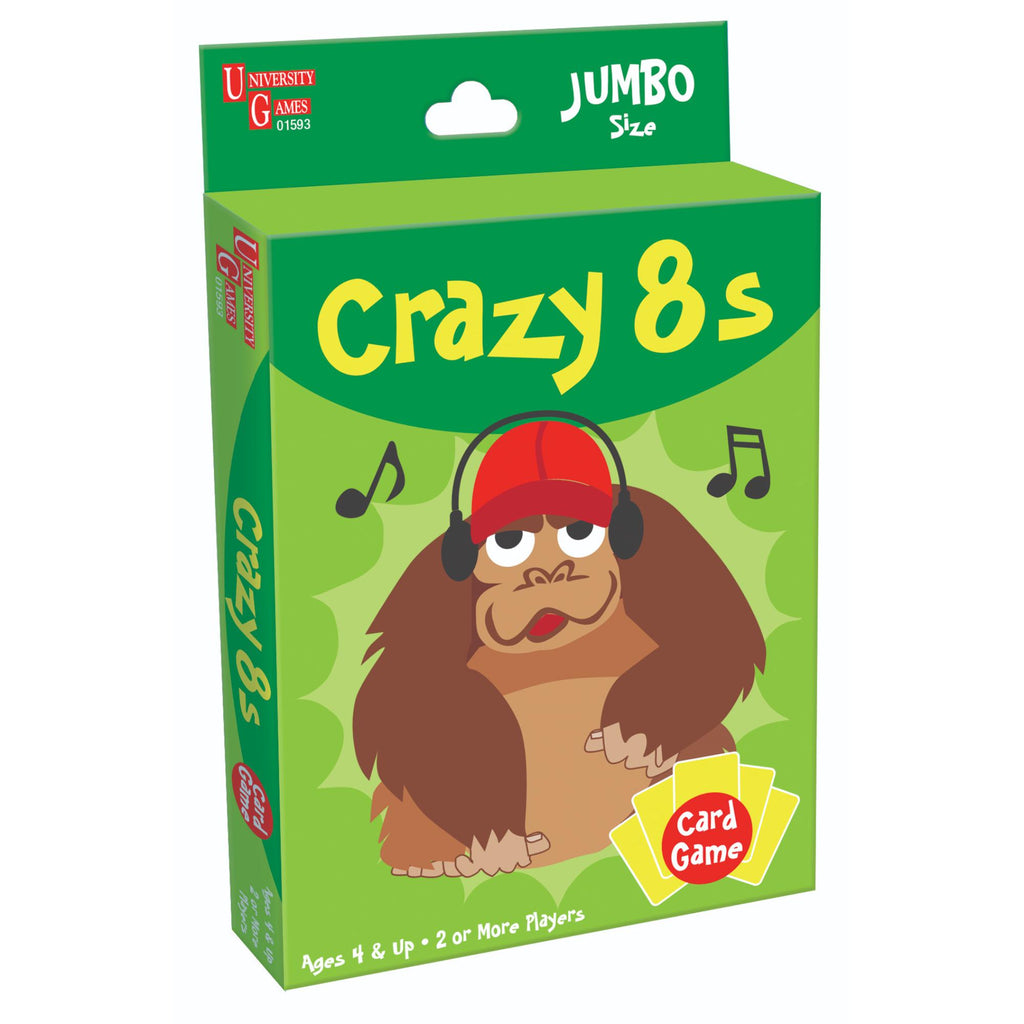 CRAZY 8S CARD GAME JUMBO SIZE