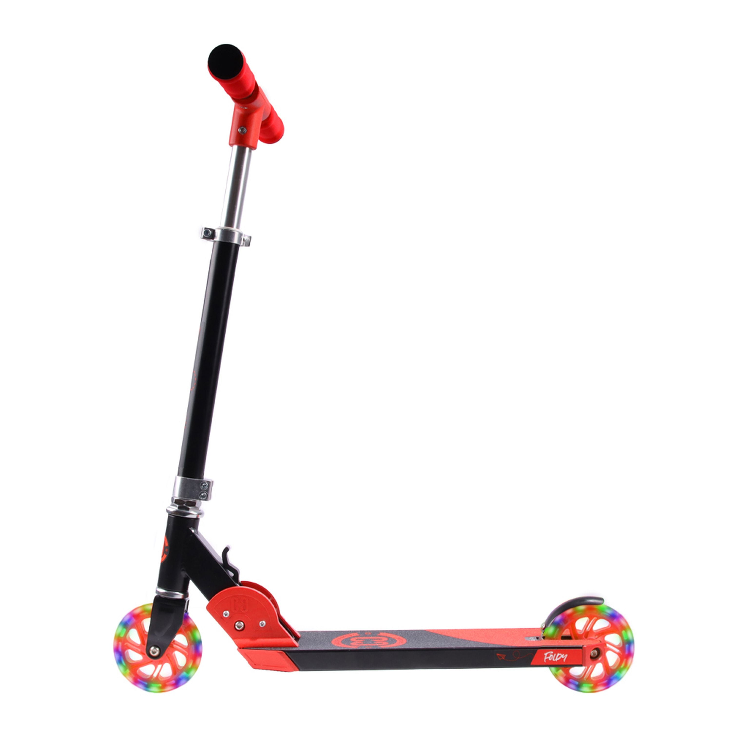 CORE Kids Foldy Scooter - Red With LED Wheels