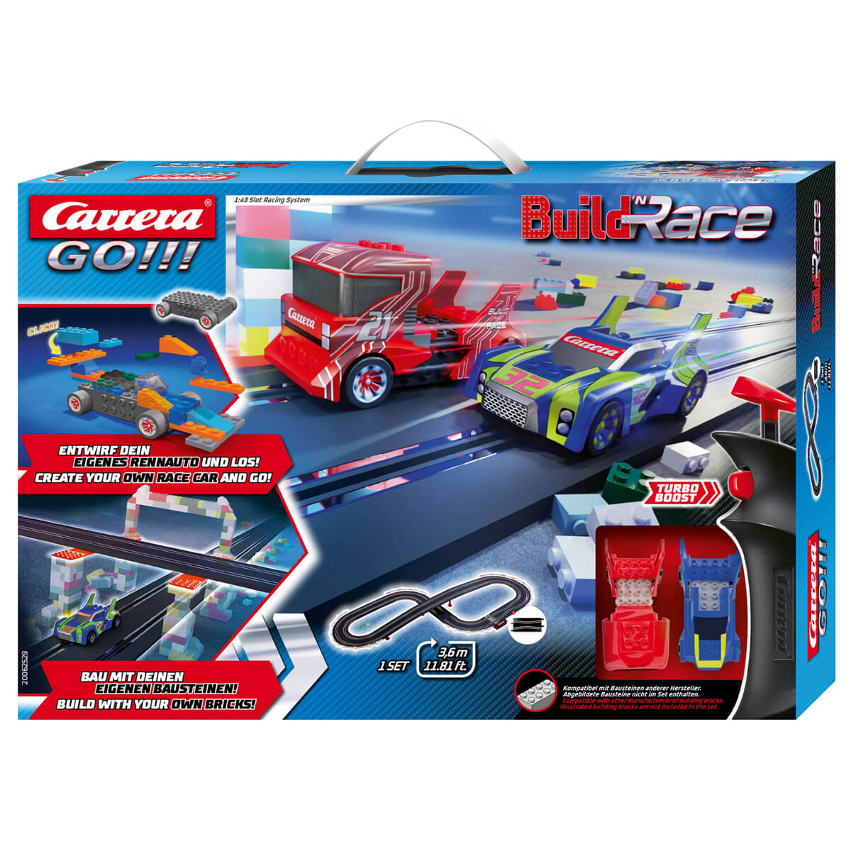 Carrera GO Build 'N' Race 3.6M Slot Car Set