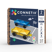 CONNETIX Magnetic Tiles 2 Piece - Bright Car Pack
