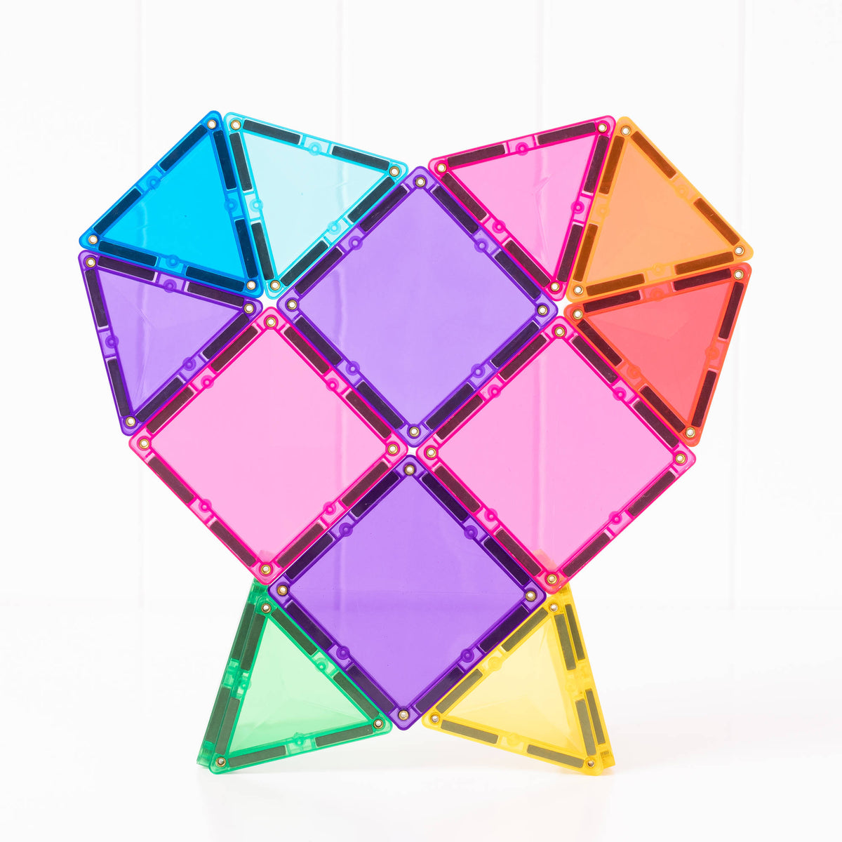CONNETIX Magnetic Tiles 32 Piece - Bright Discovery Pack