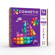 CONNETIX Magnetic Tiles 56 Piece - Bright Starter Pack