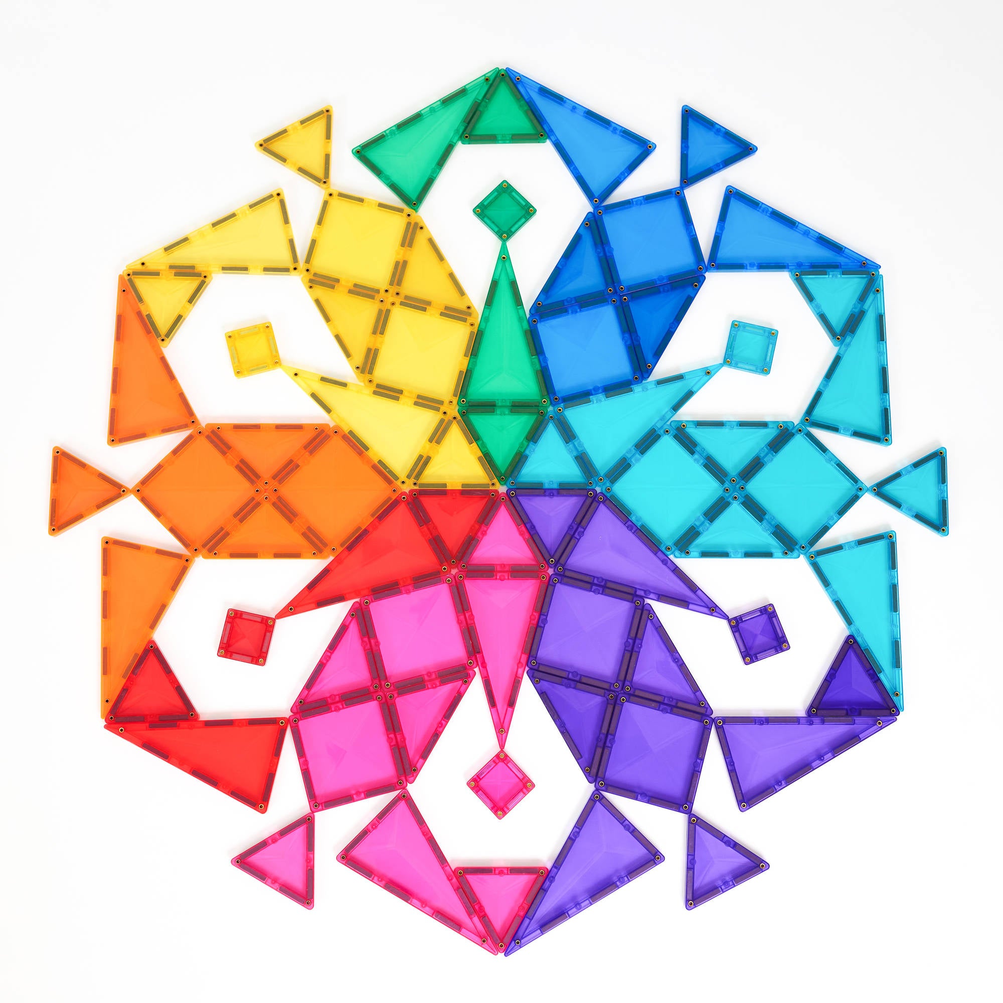CONNETIX Magnetic Tiles 202 Piece - Bright Mega Pack