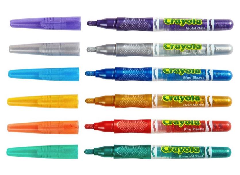 Crayola Glitter Markers 6 Pack