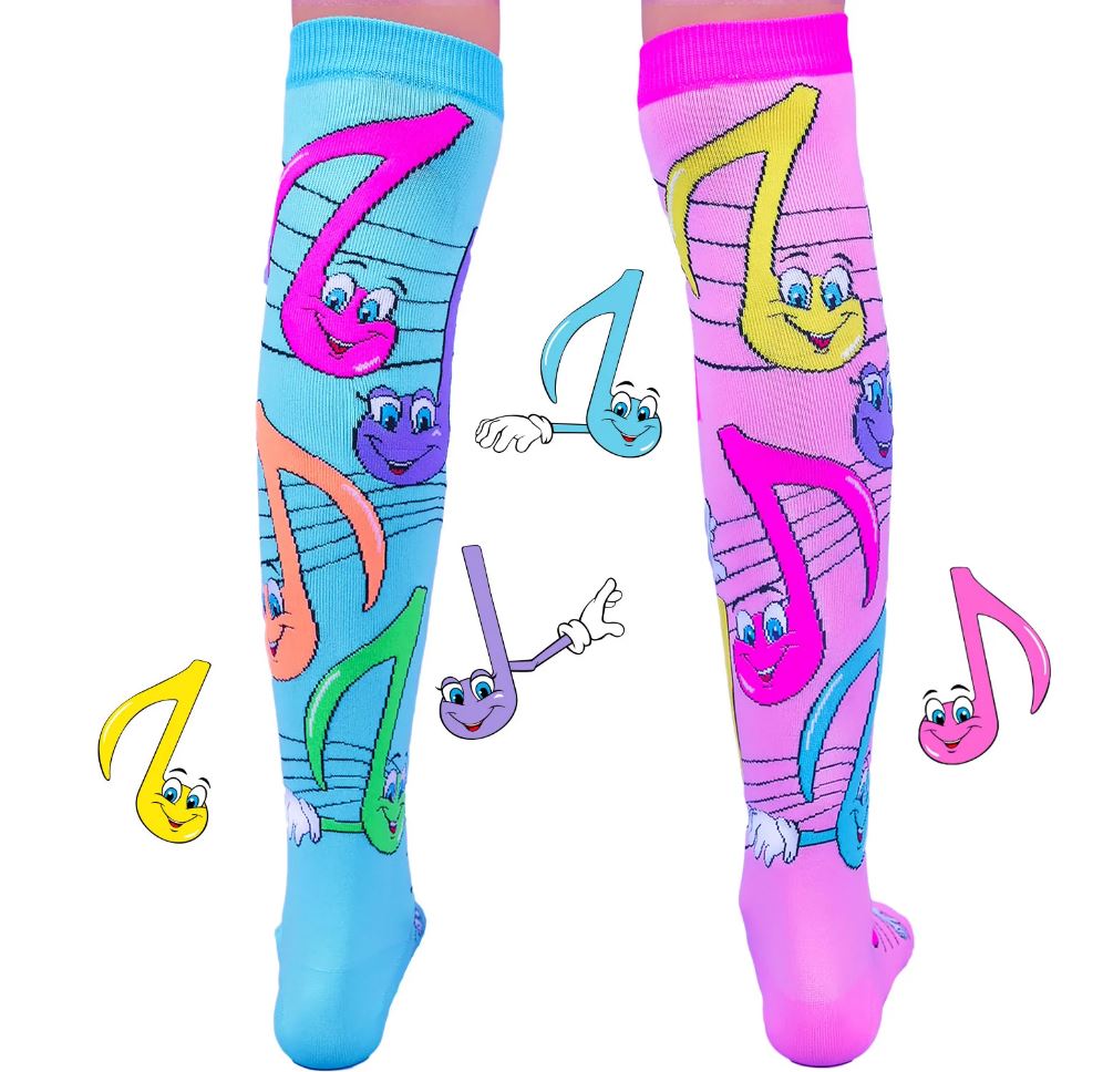 MADMIA Music Notes Toddler Socks