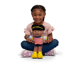 CABBAGE PATCH KIDS 14" BLACK HAIR BROWN EYES SPORTY GIRL