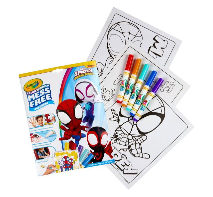 Crayola Colour Wonder Mess Free Colouring Marvel Spidey And His Amazing Friends