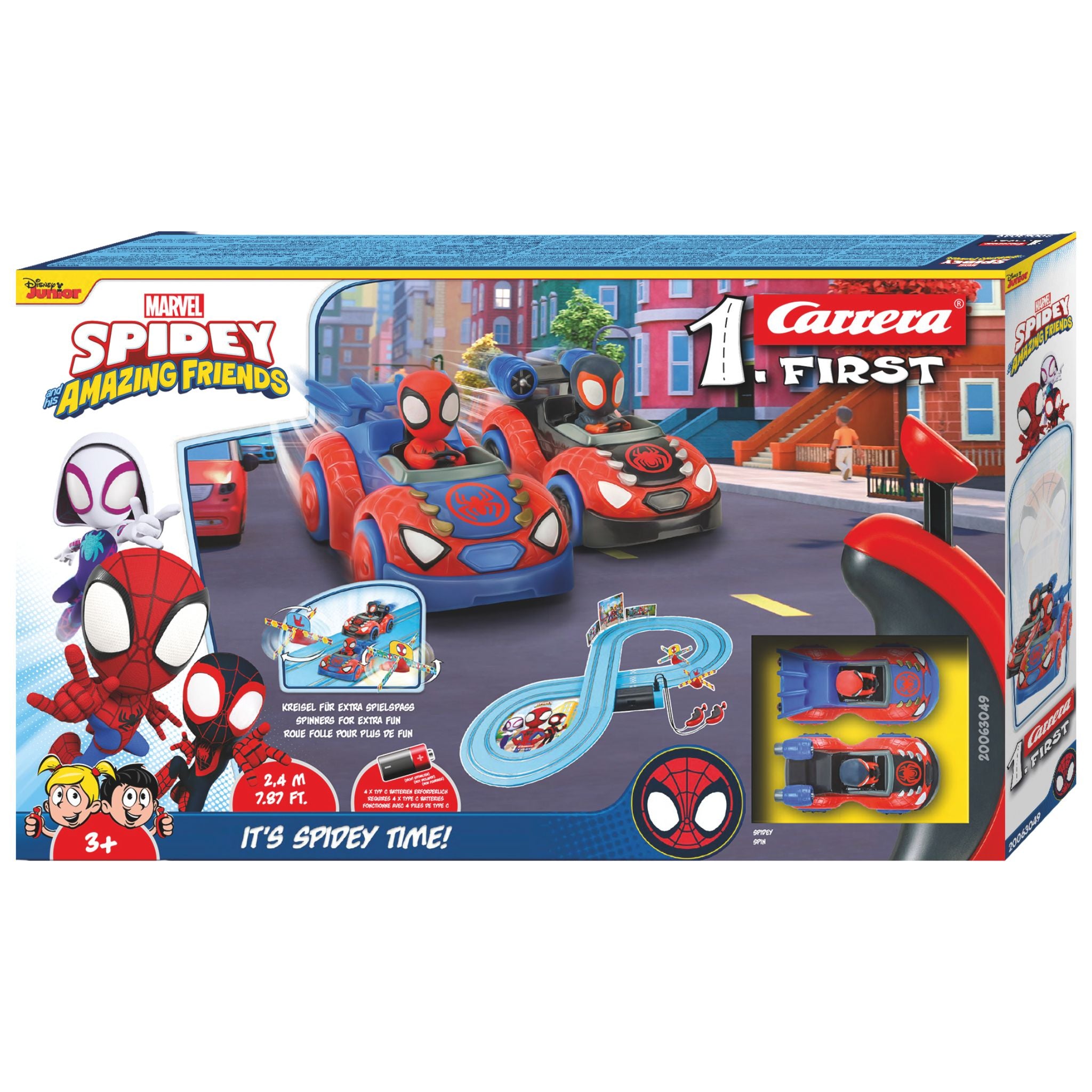 Carrera First Spidey Web Spinners Battery Slot Car Set