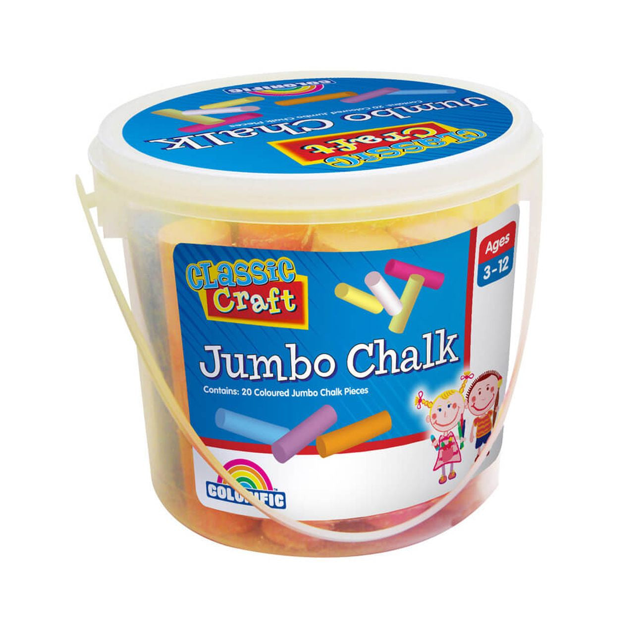 Colourific Kids Project Jumbo Chalk - Toyworld Aus