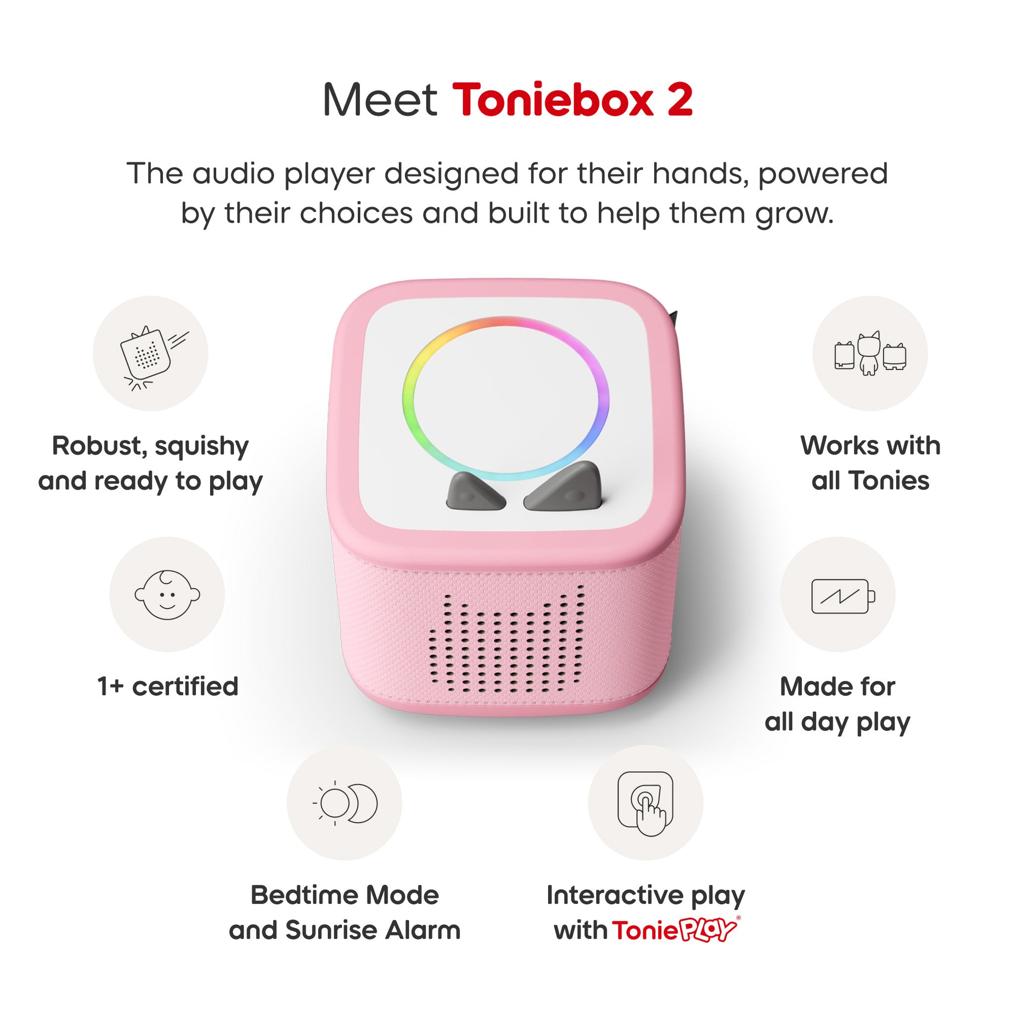 Tonies PAW Patrol Toniebox 2 Full Playset - Cloud Pink