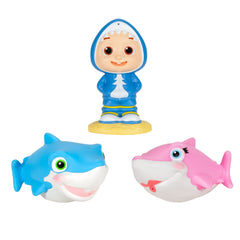 COCOMELON BATH SQUIRTERS JJ AND SHARKS
