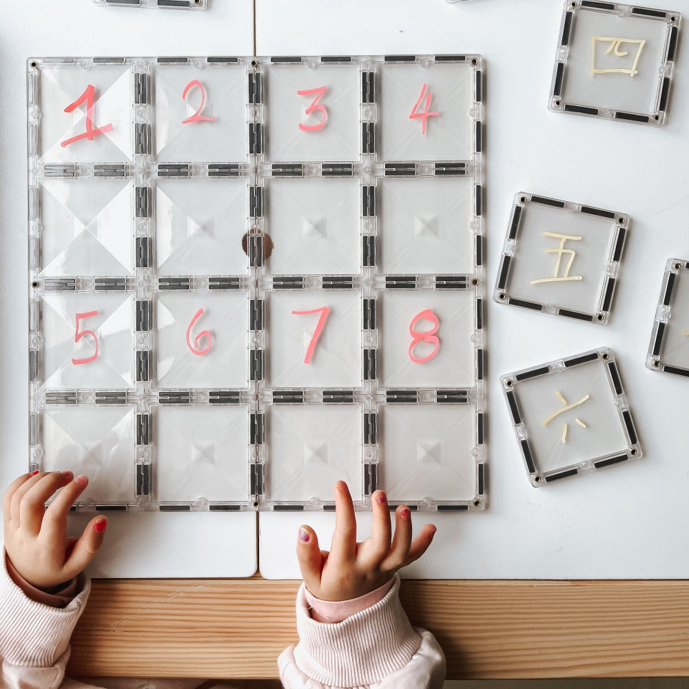 CONNETIX Magnetic Tiles 2 Piece Clear Base Plate Pack