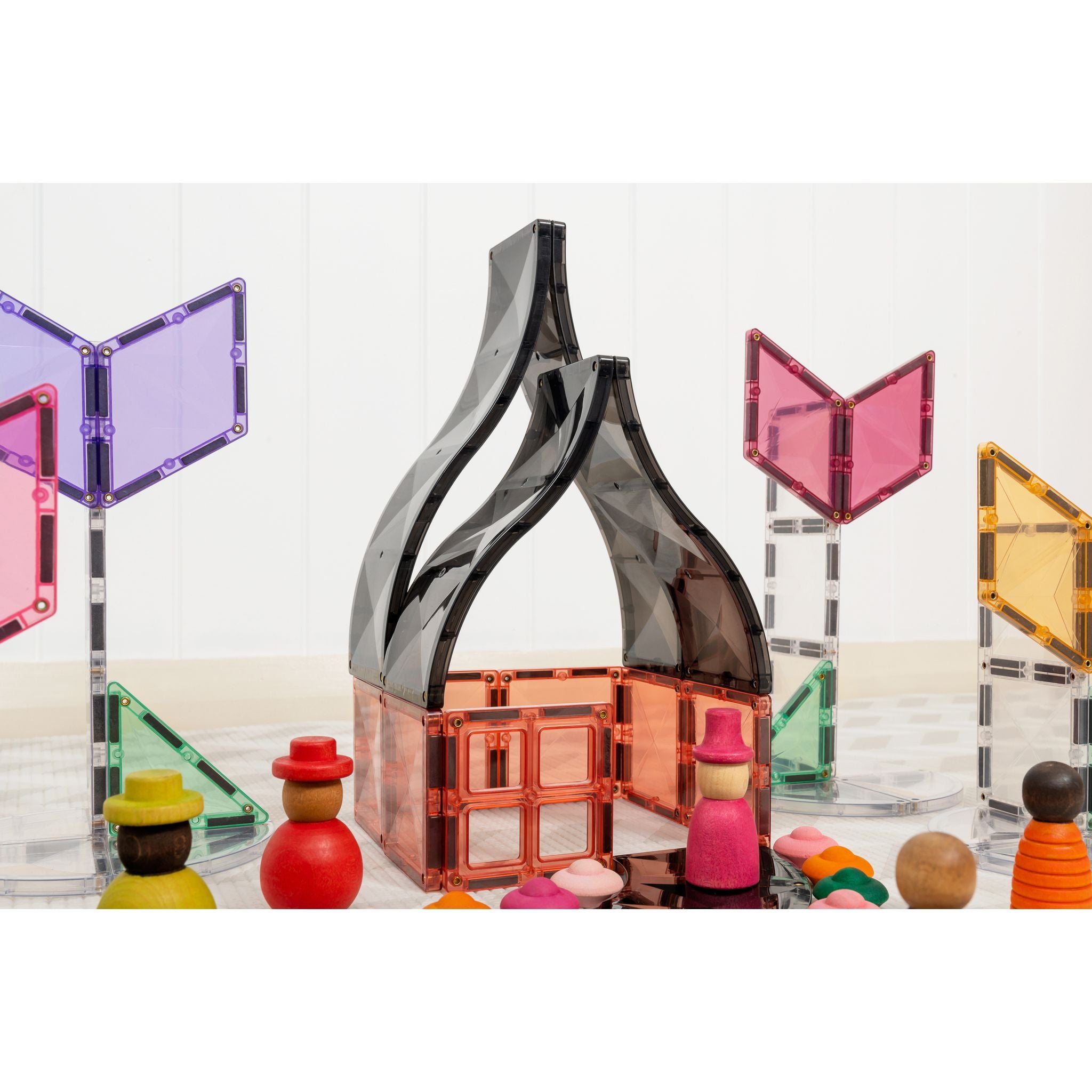 CONNETIX Magnetic Tiles 16 Piece Ramps & Intersections Pack